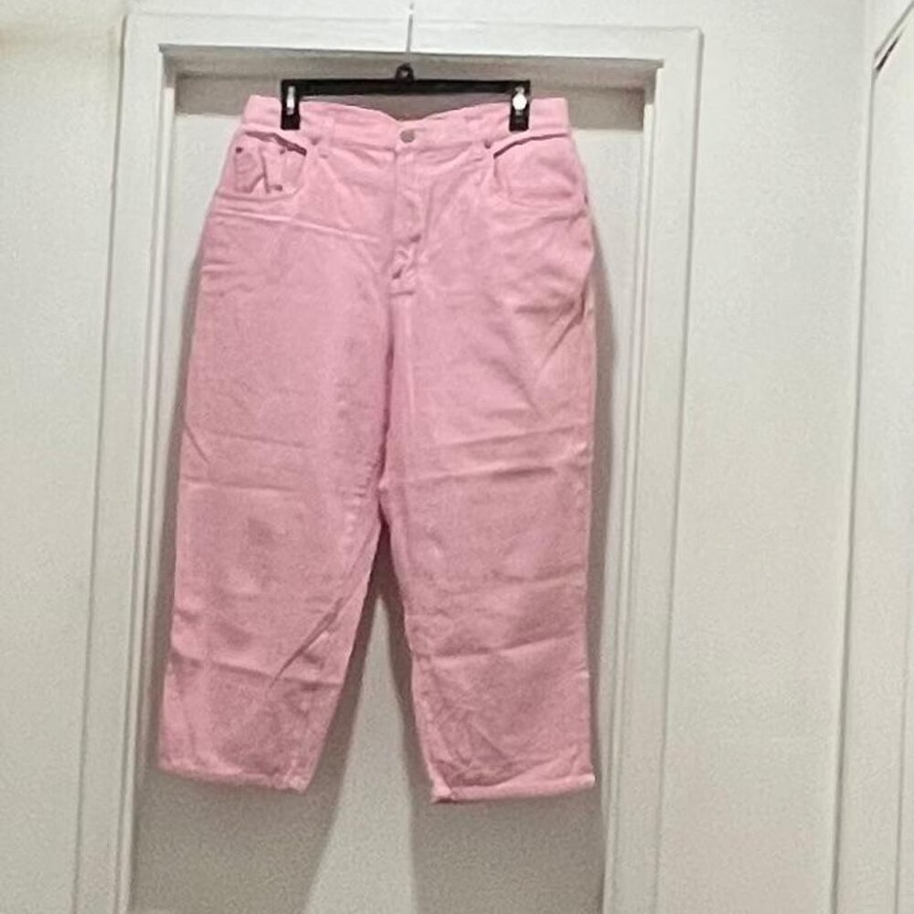 Light Pink/White Bill Blass Sz.12 Capris Jeans